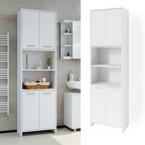 Vicco Maris Badkamerkast – 56.1 x 190 cm Wit