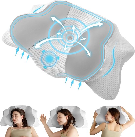 Rokehr Ergonomisch Nekkussen 2-in-1, Orthopedisch Kussen Rokehr Ergonomisch Nekkussen 2-in-1, Orthopedisch Kussen