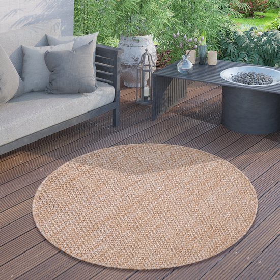 Checkerboard vloerkleed - Blox Fringe Terra