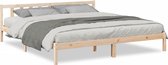 vidaXL - Bedframe - extra - lang - zonder - matras - massief - grenenhout - 180x210 - cm