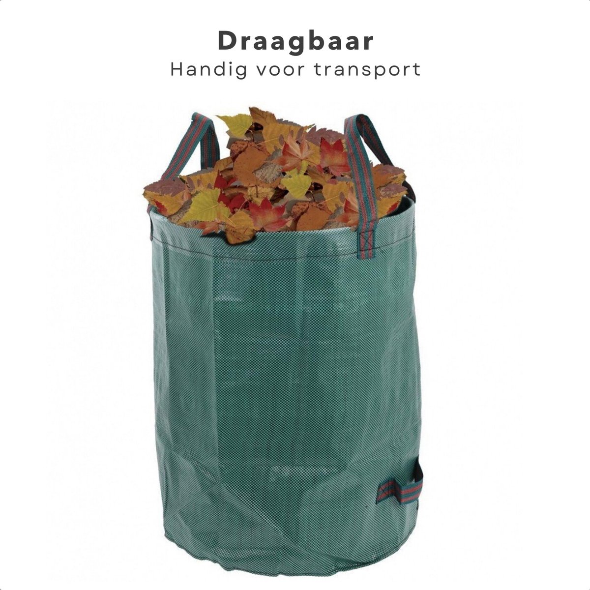 Opvouwbare Tuinafvalzak 125L - Opvouwbare afvalzak - Afvalzakken - Prullenbak - Tuinzak - Wasmand - Bladzakken - Grote Zak met Hengsels - 50x60cm - Duurzaam en Handig - Inclusief EBOOK — cadeau in Cadeau-ideeën - foto 5