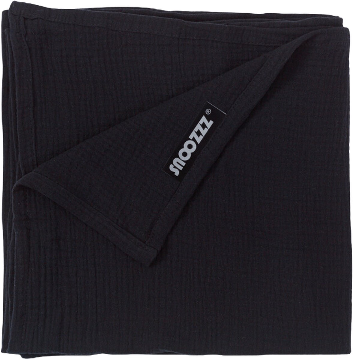 Goedkoopste Snoozzz Hydrofiel doek XL Swaddle - de beste kwaliteit zachte Hydrofiel - 100 katoen - 120 x 120 cm - Zwart