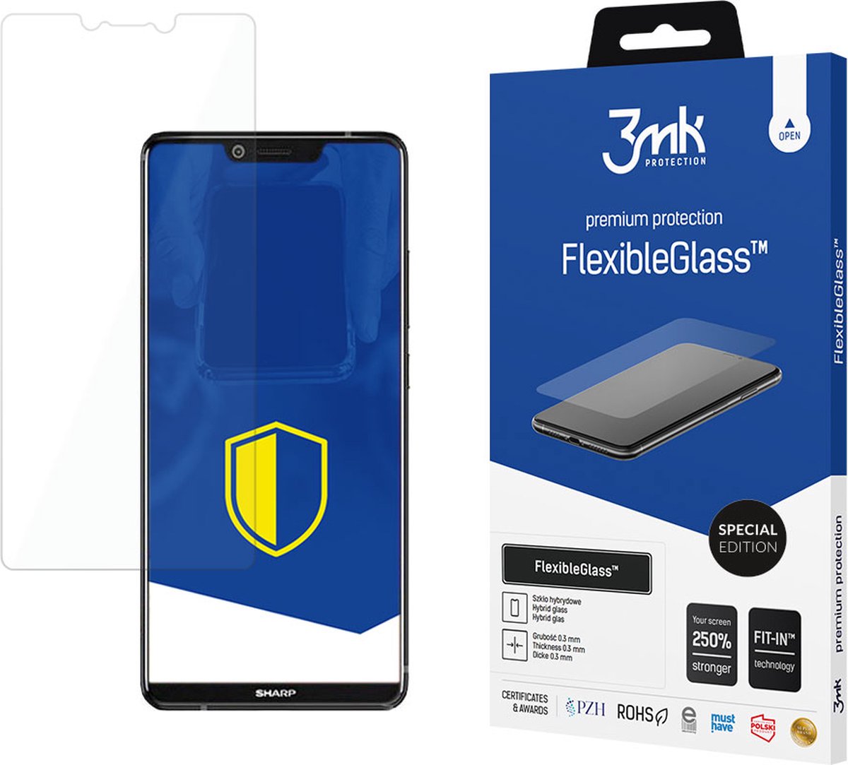 Sharp Aquos D10 - 3mk FlexibleGlass Special Edition