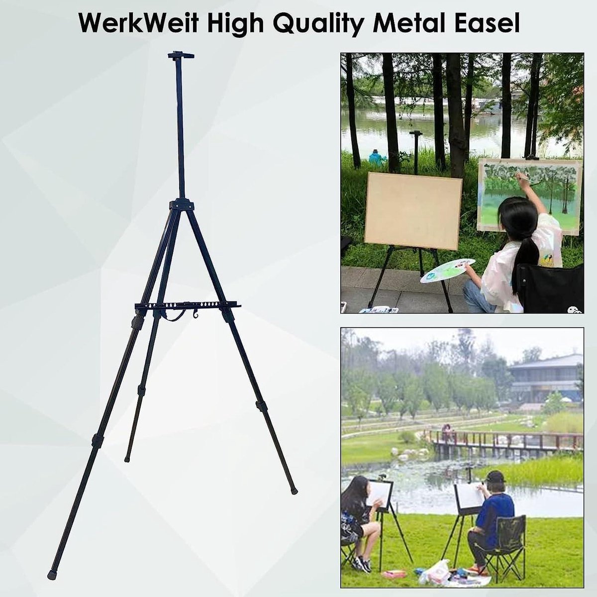 Chevalets de table en métal – Durables et réglables pour la peinture