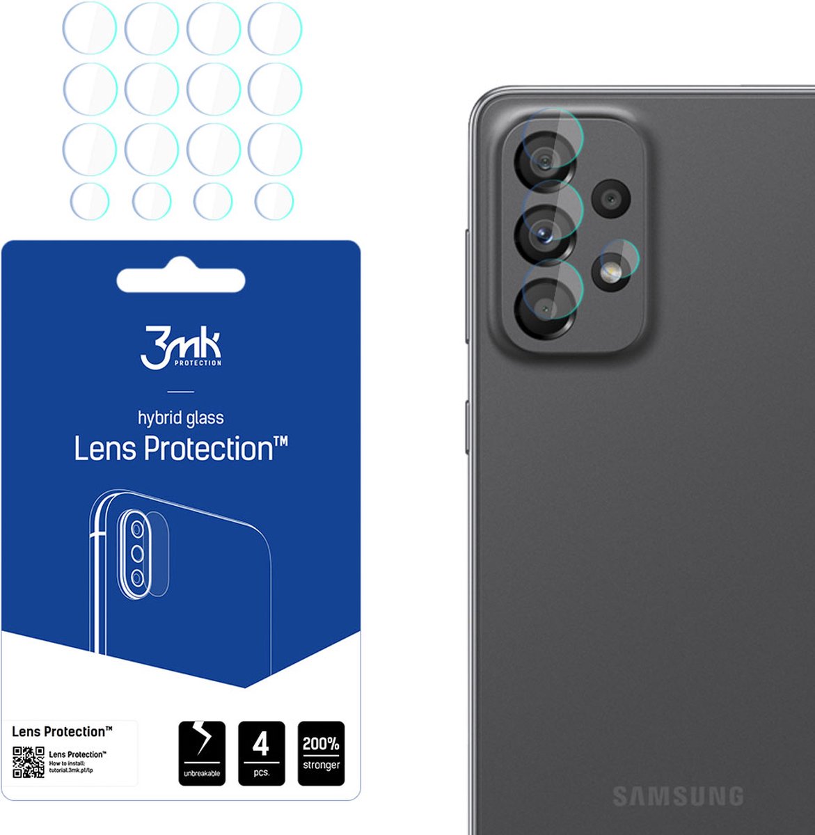 Samsung Galaxy A73 5G - 3mk Lens Protection