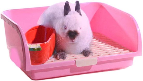 Oncpcare Super Grote Konijn Kattenbak, Kleine Dier Toilet Vierkante Nest Chinchilla Potty Trainer Cavia Kattenbak Voor Nerts Eekhoorn Wezel 651157033