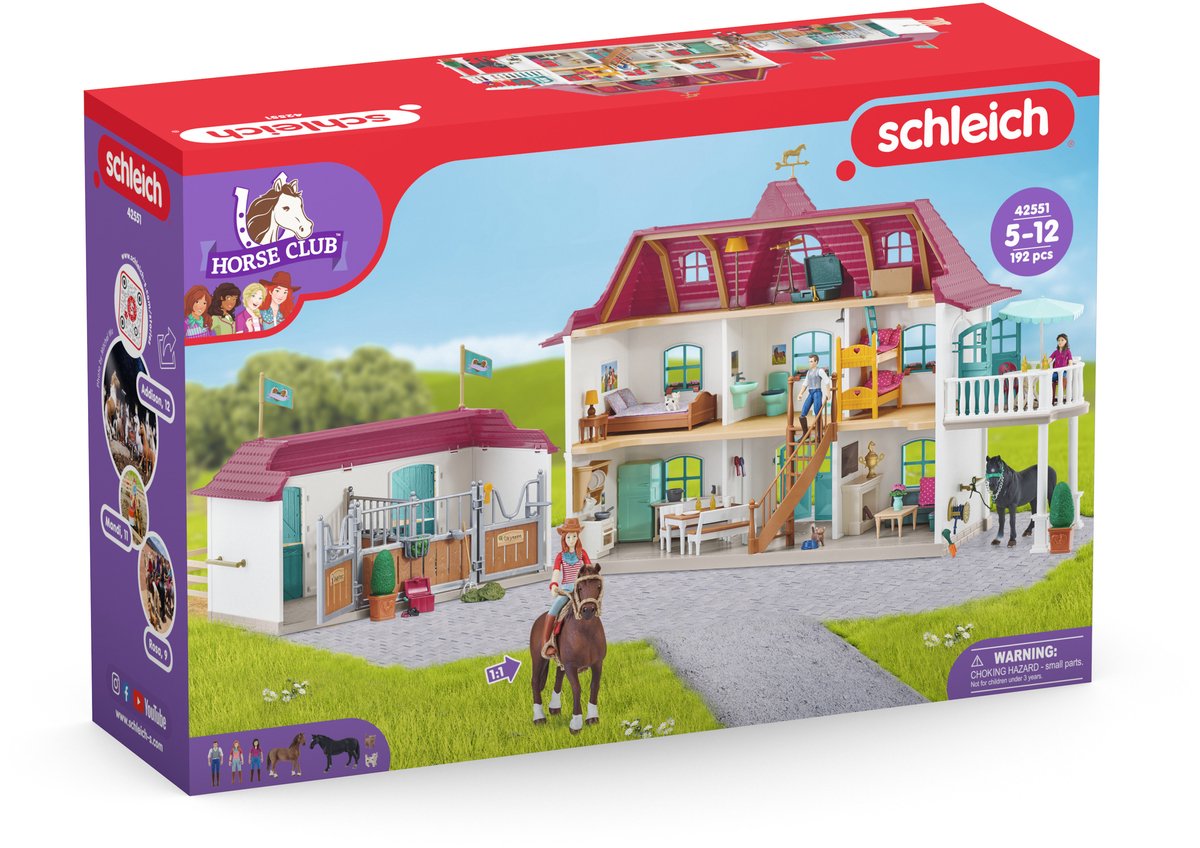 schleich HORSE CLUB Speelfigurenset - Lakeside Paardenboederij - Kinderspeelgoed voor Jongens en Meisjes - 107 Onderdelen - 42551 — afbeelding 13