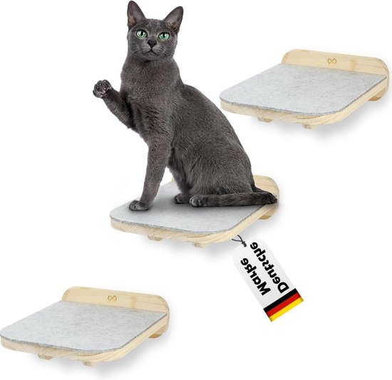 VOSS.pet klimwand Lucius, hangbrug, klimtrap voor katten, 150 x 30 cm