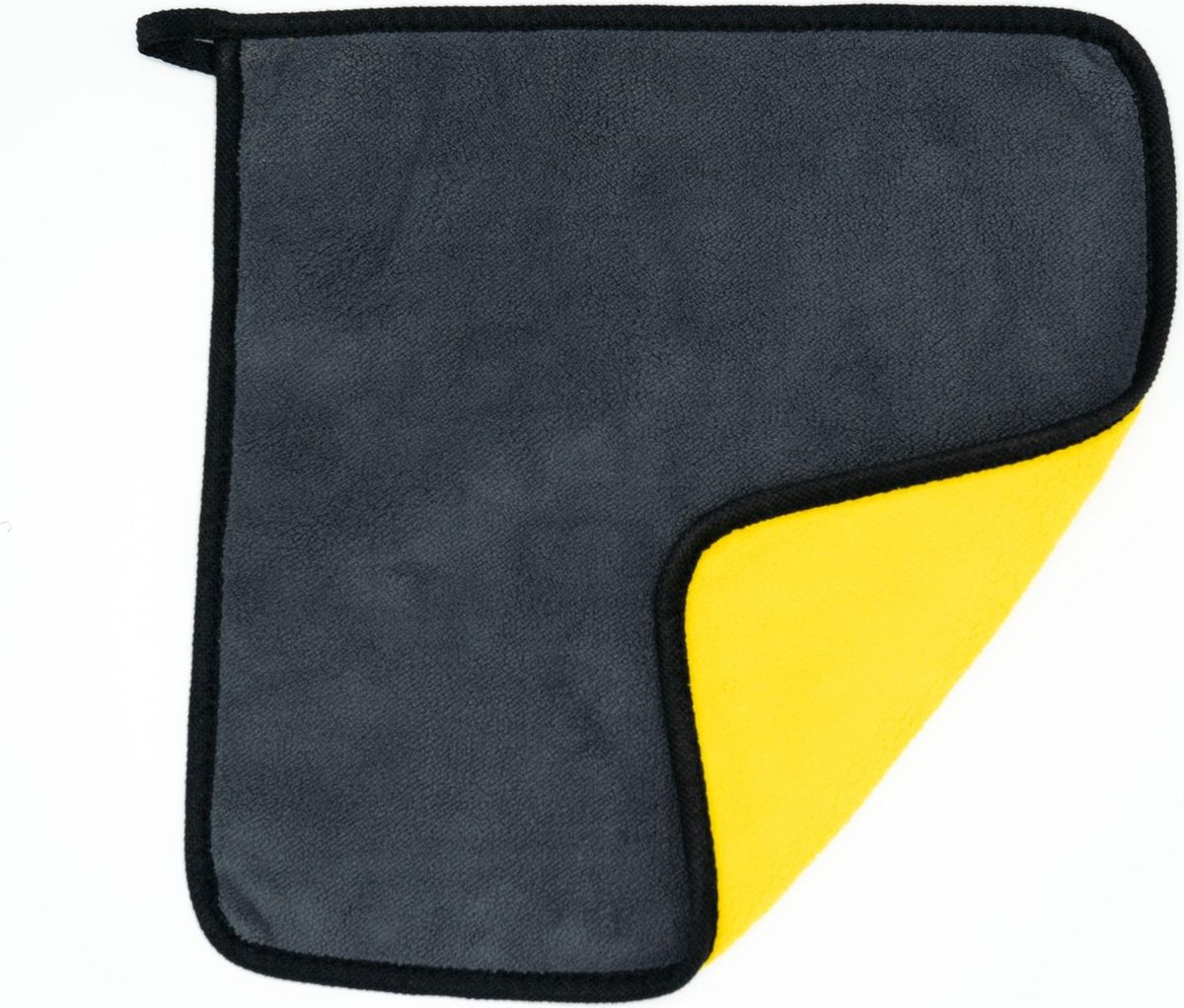 Goedkoopste Scoby - 2 x Microvezel Doek - Auto Poetsdoek - Schoonmaakdoek - Microfiber Cloth - 30x30CM - Grijs/Geel - 2 Stuks