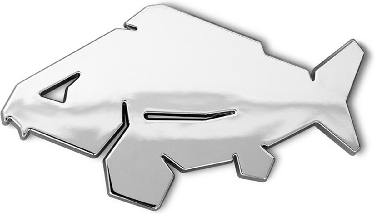 Delphin 3D Sticker Carp Chrome