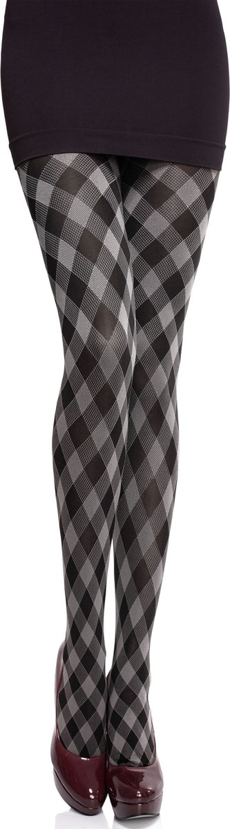 Merry Style MS-GB-317 Dames Panty - 60 DEN- Gedessineerd - 3D-technologie - Polyamide - Wit - S