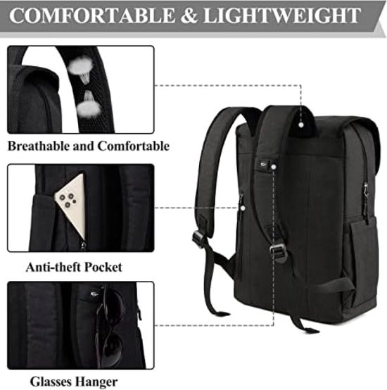 Lichtgewicht Laptoprugzak Voor Motor Riderbag Reflecterende Motorrugzak 35L - Lichtgewicht Laptoptas Voor Scooter & Motorfiets, Incl. Regenhoes Rugzak Voor Op De Motor