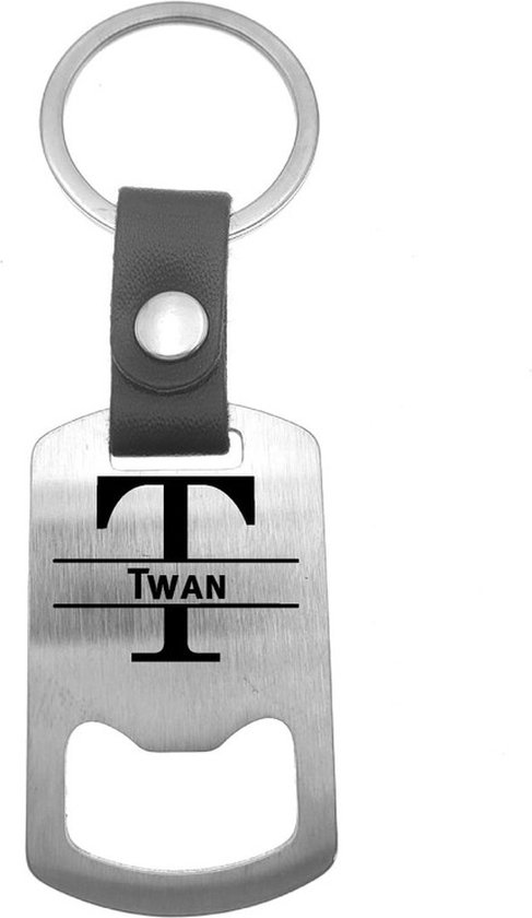 Porte-clés de Luxe en acier inoxydable et Cuir - Twan