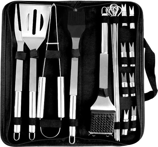 20 stuks Zware Plicht BBQ Grill Tool Set in Koffer - Het allerbeste ...