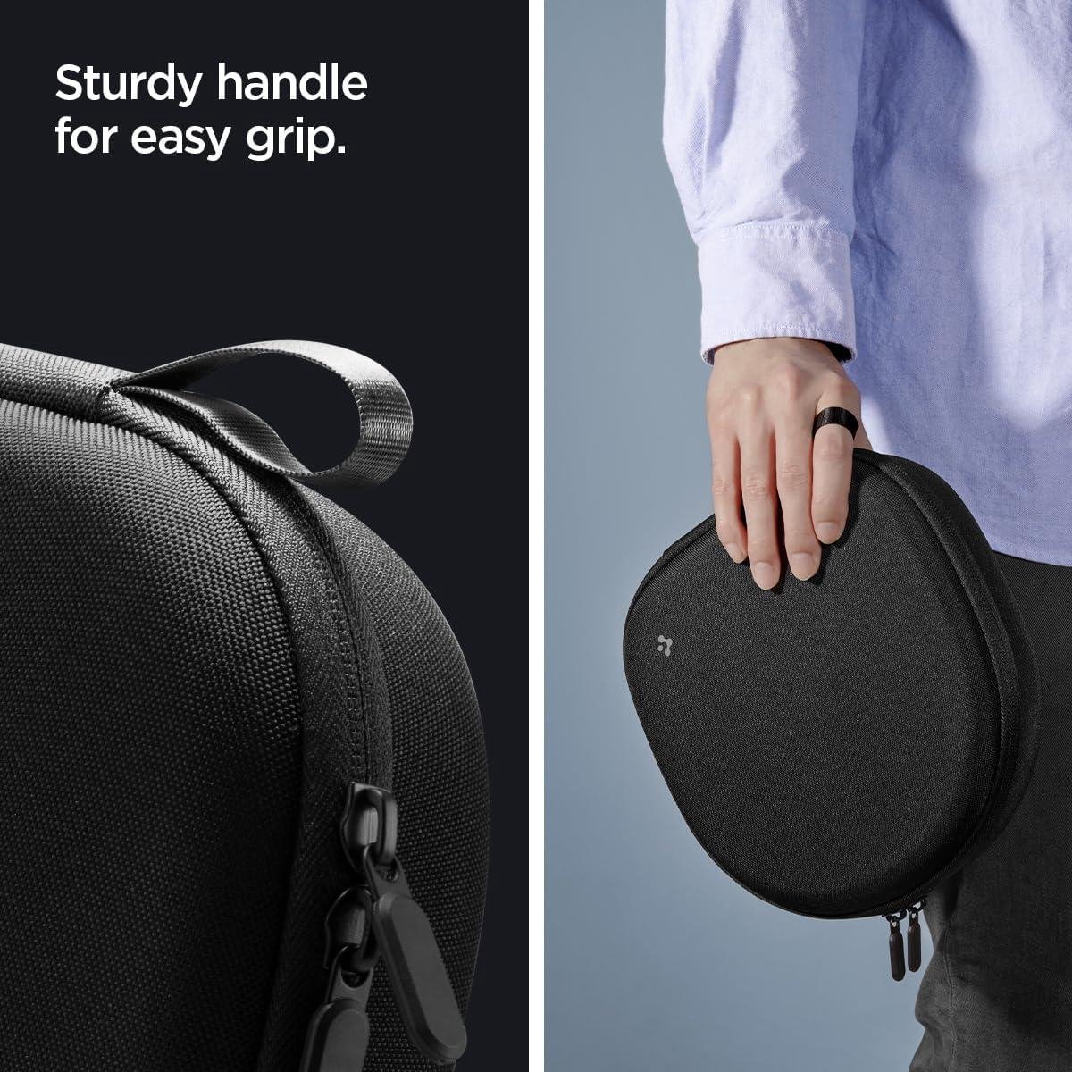 Buziba Hard Case for Sony WH-1000XM5 Noise Reduction Headphone Protective Carrying Case Travel Portable Storage Bag with Cable Storage