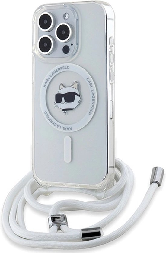 Karl - Lagerfeld - Coque IML Choupette Head&Cord MagSafe pour iPhone - 15 - Pro - Max - transparente