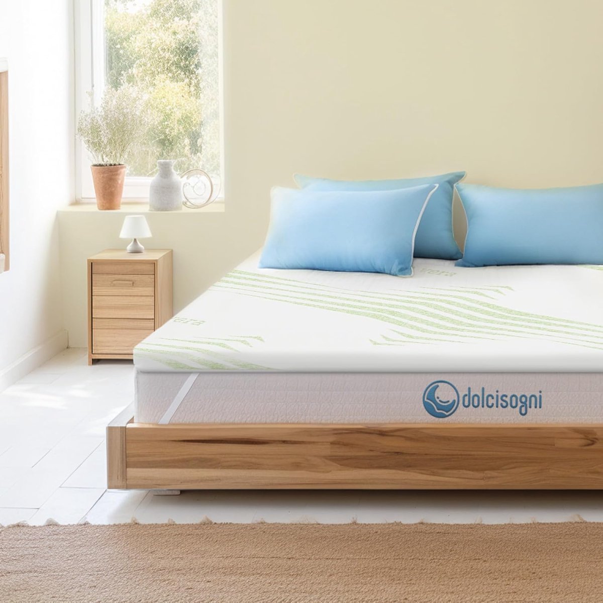 Matrasbeschermer 160 x 200 cm met Traagschuim en Aloë Vera - Perfect voor Comfort en Hygiëne
