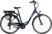 AMIGO E-Alvor D2 Elektrische Fiets - E-bike 28 Inch - 50 cm - Damesfiets met 7 Versnellingen - V-Brakes - 536 Wh Accu - Matblauw