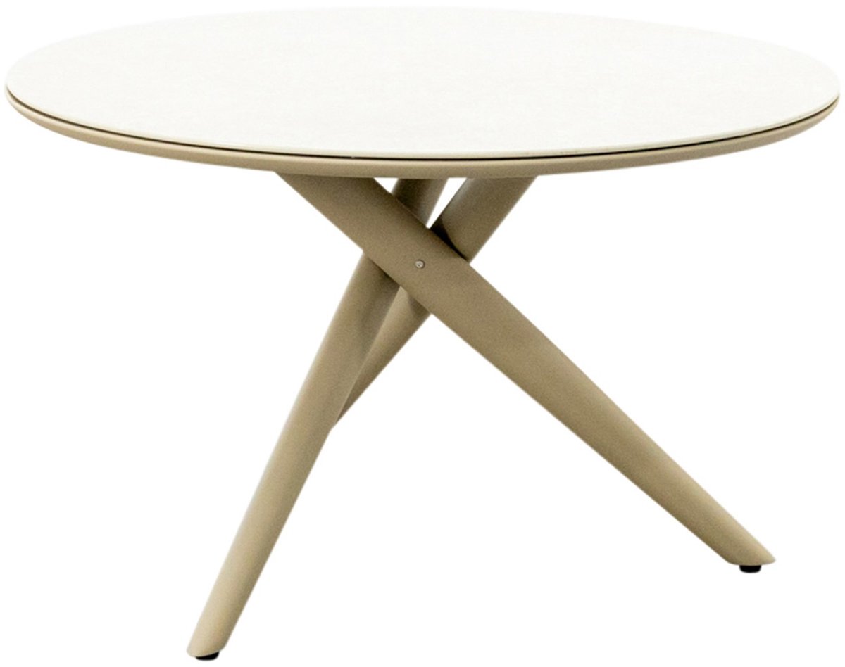 Dublin ronde tuintafel Ø120 cm. - Latte
