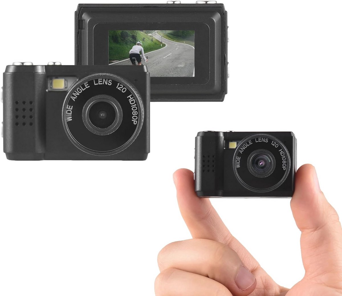 Mini Digitale Camera Lcd Scherm 1080P Compacte Video Recorder met 128GB SD-kaart