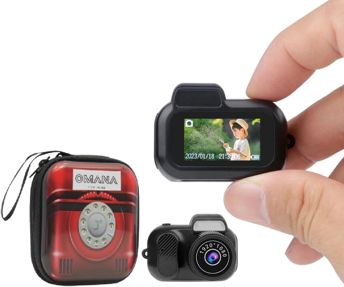 Mini Digitale Camera 1080P HD - Draagbare Videorecorder met 32GB Kaart