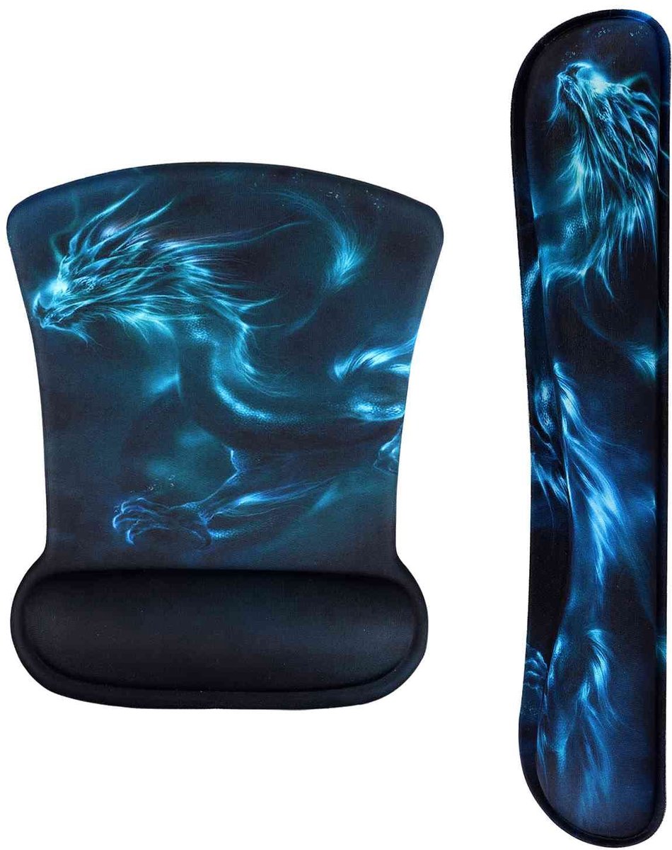 Ibenzoa® Ergonomische Polssteun Set met Geheugenschuim en Antislip Ontwerp voor Comfortabel Werken