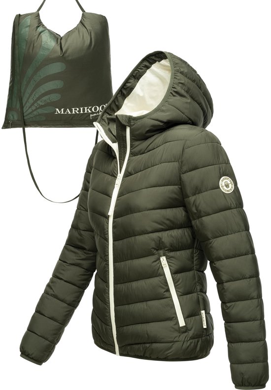 Doudoune légère pour femme Marikoo Pack Mich Ein - Olive foncé - S