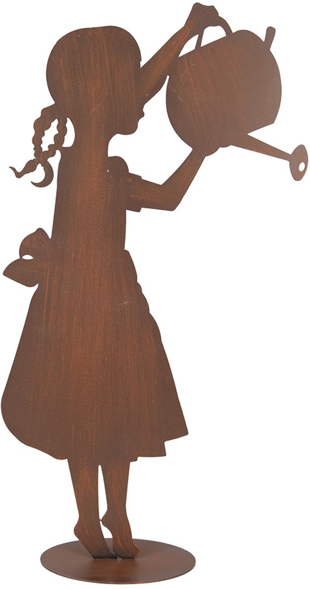 Decoratie Beeld Kind 36x12x62 cm Bruin Metaal
