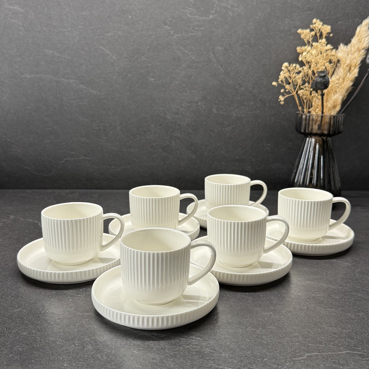 Lines espresso/ turks koffie kopjes | 12-delig