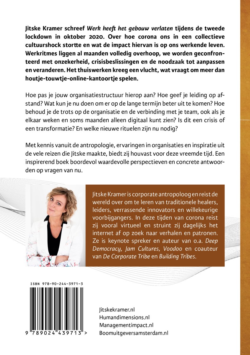 Werk heeft het gebouw verlaten - back cover