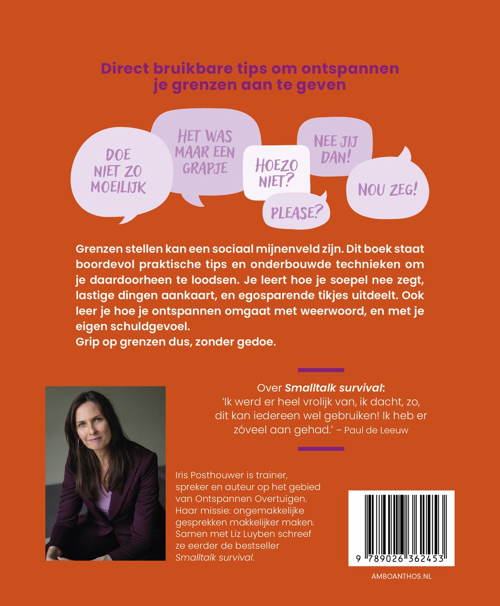 Iets met grenzen stellen - back cover