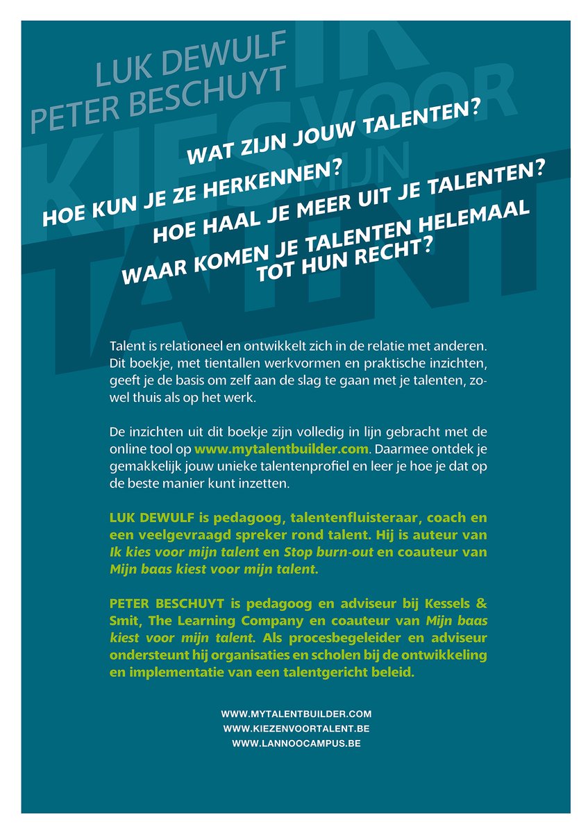 Ik kies voor mijn talent Toolbox - back cover
