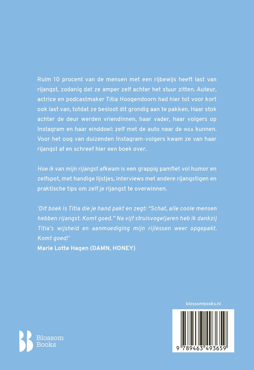 Hoe ik van mijn rijangst afkwam - back cover