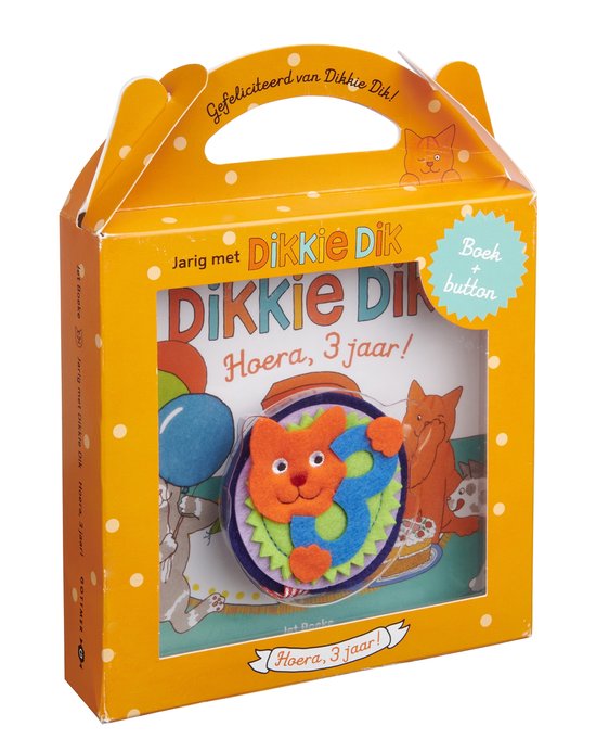 Dikkie Dik - Jarig met Dikkie Dik - Hoera, 3 jaar! - cover