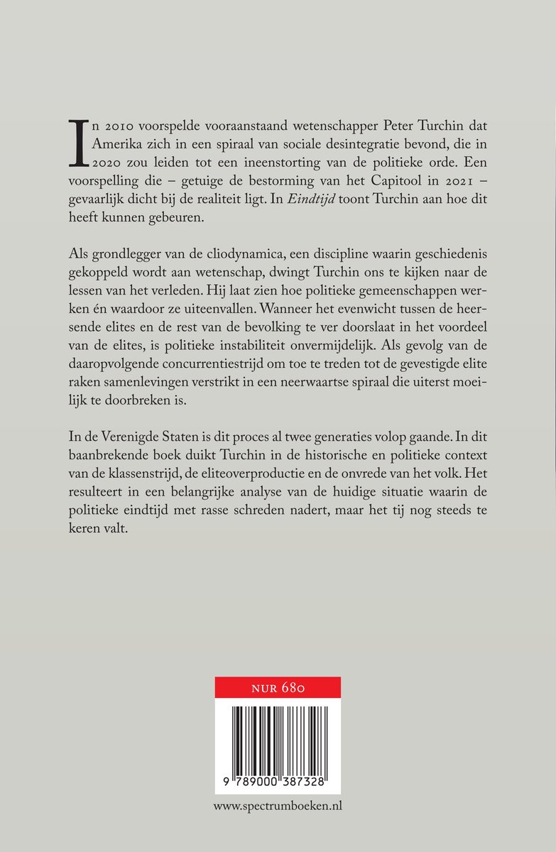 Eindtijd - back cover