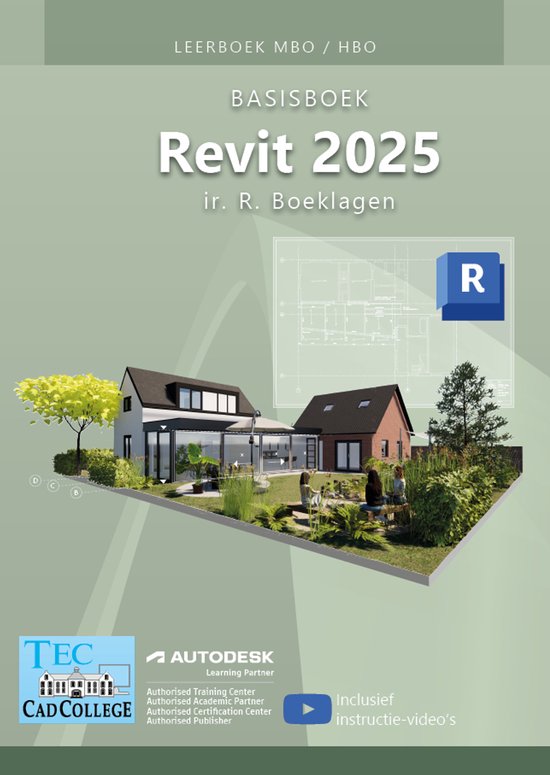 Basisboek Revit 2025 MBO/HBO Leerboek - cover