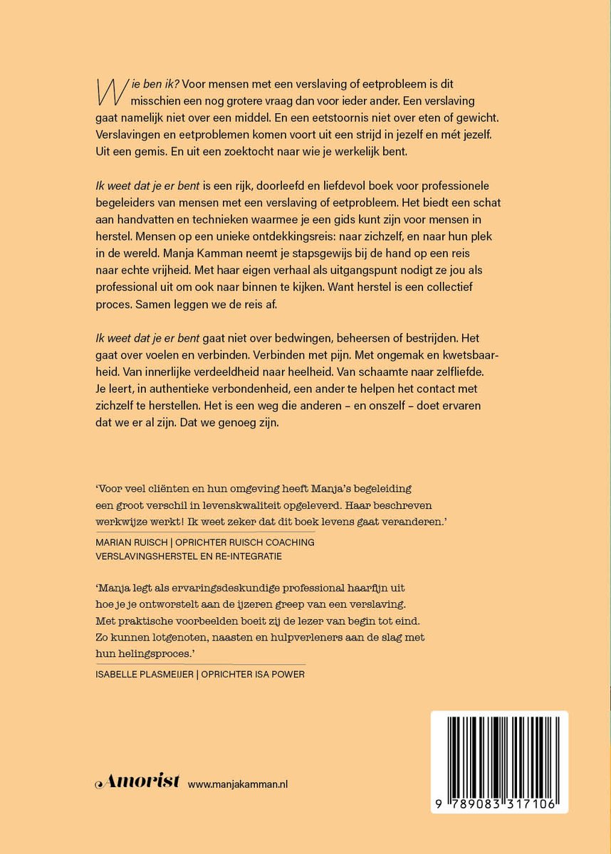 Ik weet dat je er bent - back cover