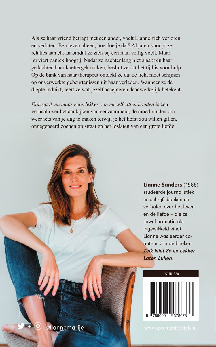 Dan ga ik nu maar eens lekker van mezelf zitten houden - back cover