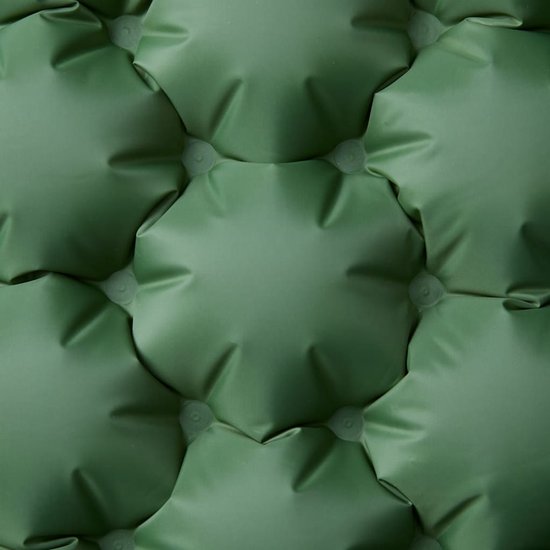 vidaXL - Kampeermatras - met - kussens - zelfopblazend - 2-persoons - groen van Merkloos — afbeelding 4