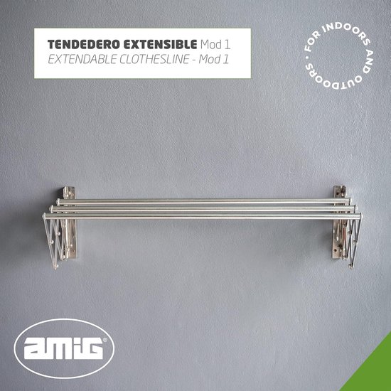 InnovaGoods Droogrek - Wasrek - Multifunctioneel Was   Ruimtebesparend   Inclusief Wielen   Grijs 634815757