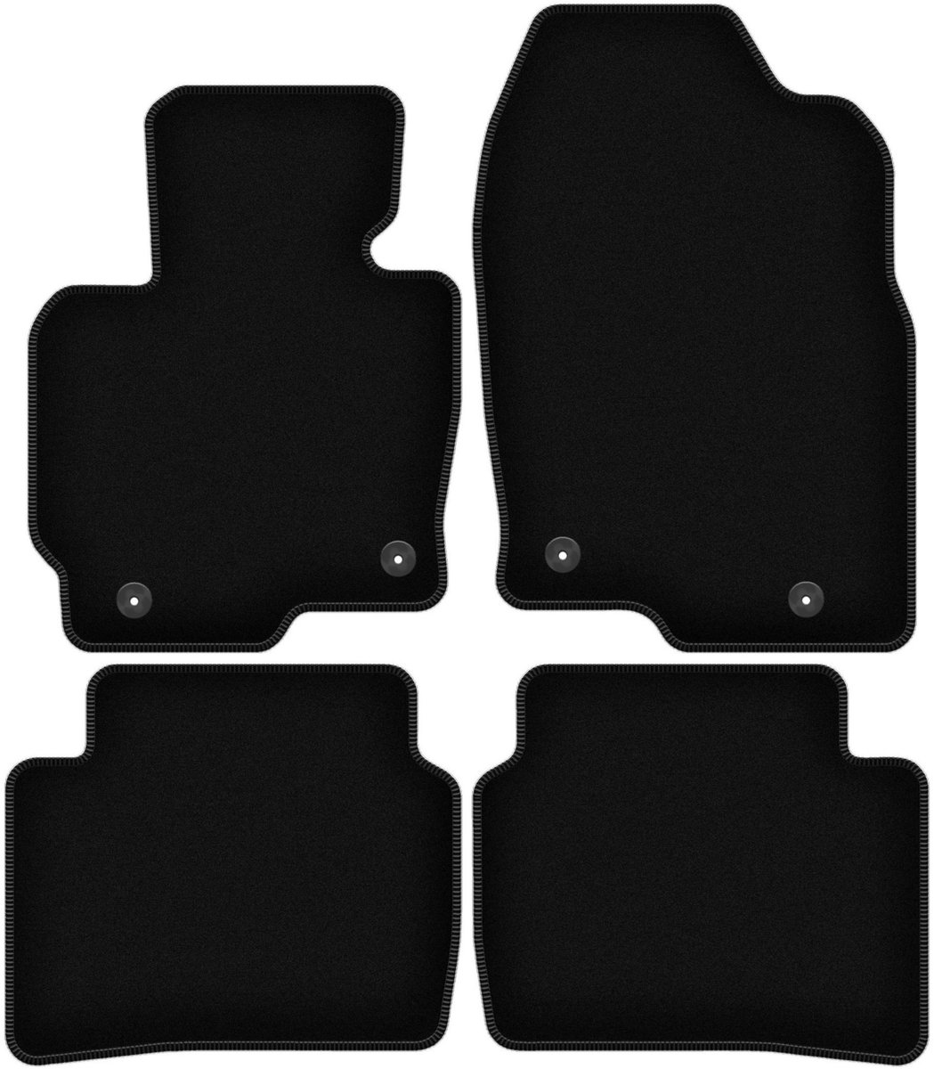 BASIC zwarte veloursmatten voor: Mazda CX-5 I SUV (2012-2017)