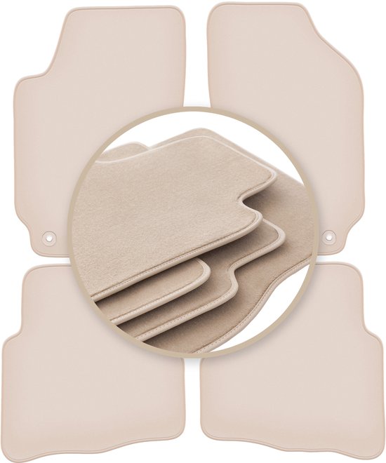 Tapis beiges PREMIUM pour : Skoda Fabia I à hayon, berline, break 1999-2007