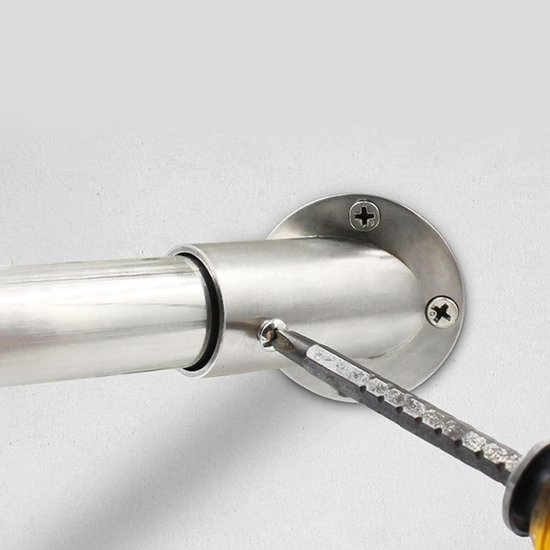 Gardinia Gordijnroede-set Lisa, 1 roede met bocht, 16/19 mm diameter, uittrekbaar, 180-240 cm lang, mat-zwart