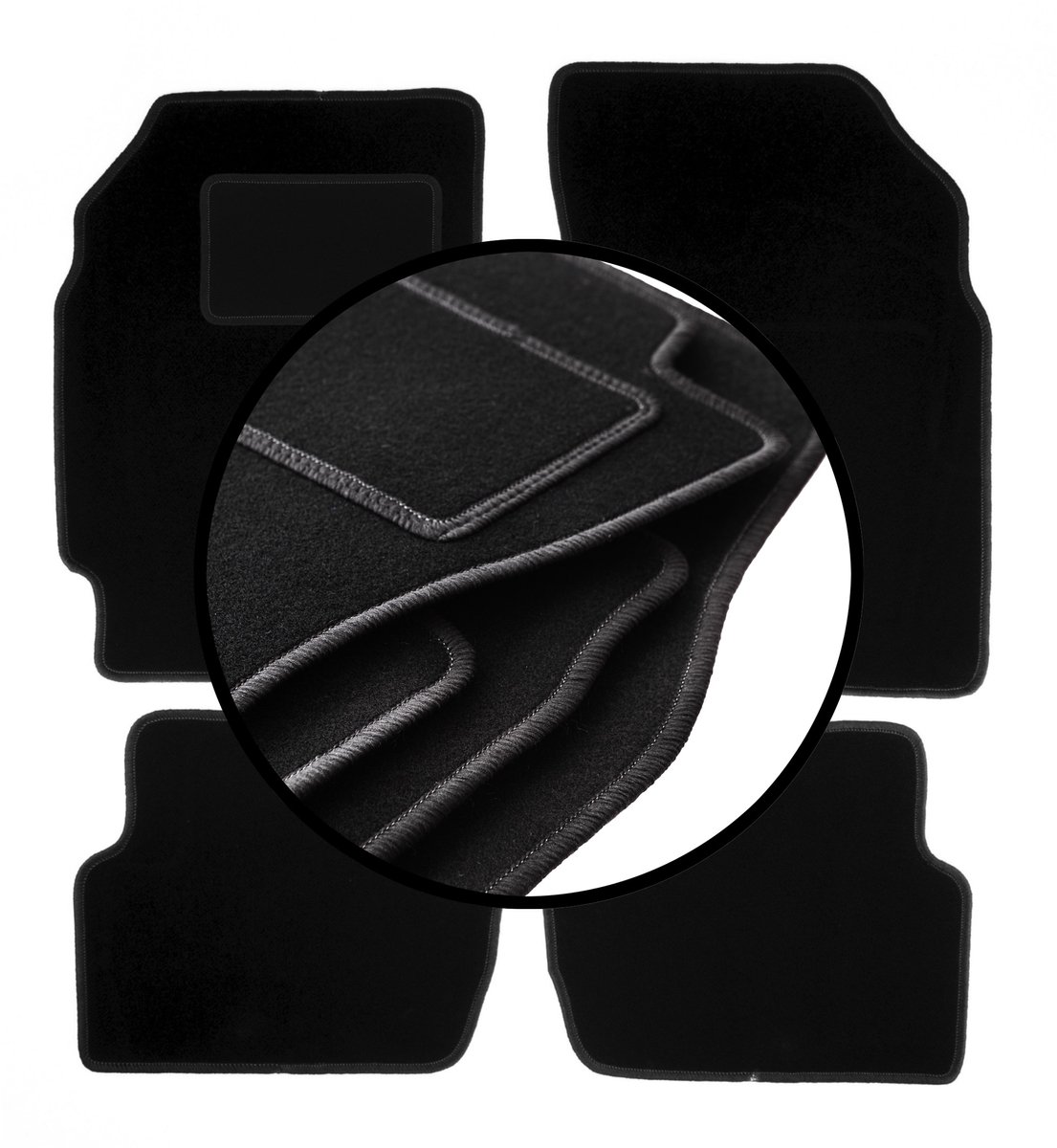 Complete set veloursmatten voor: Chevrolet Spark III M300 hatchback (2009-2015)