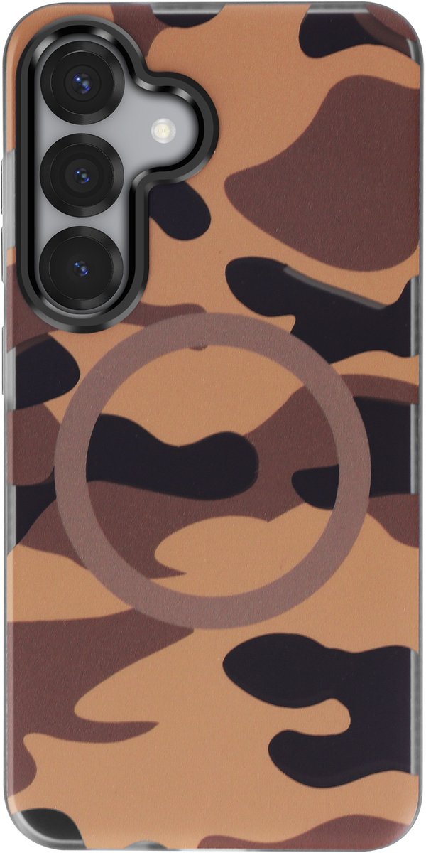 Forcell, MagSafe hoesje Geschikt voor Samsung Galaxy S25 F-Protect, Camouflage