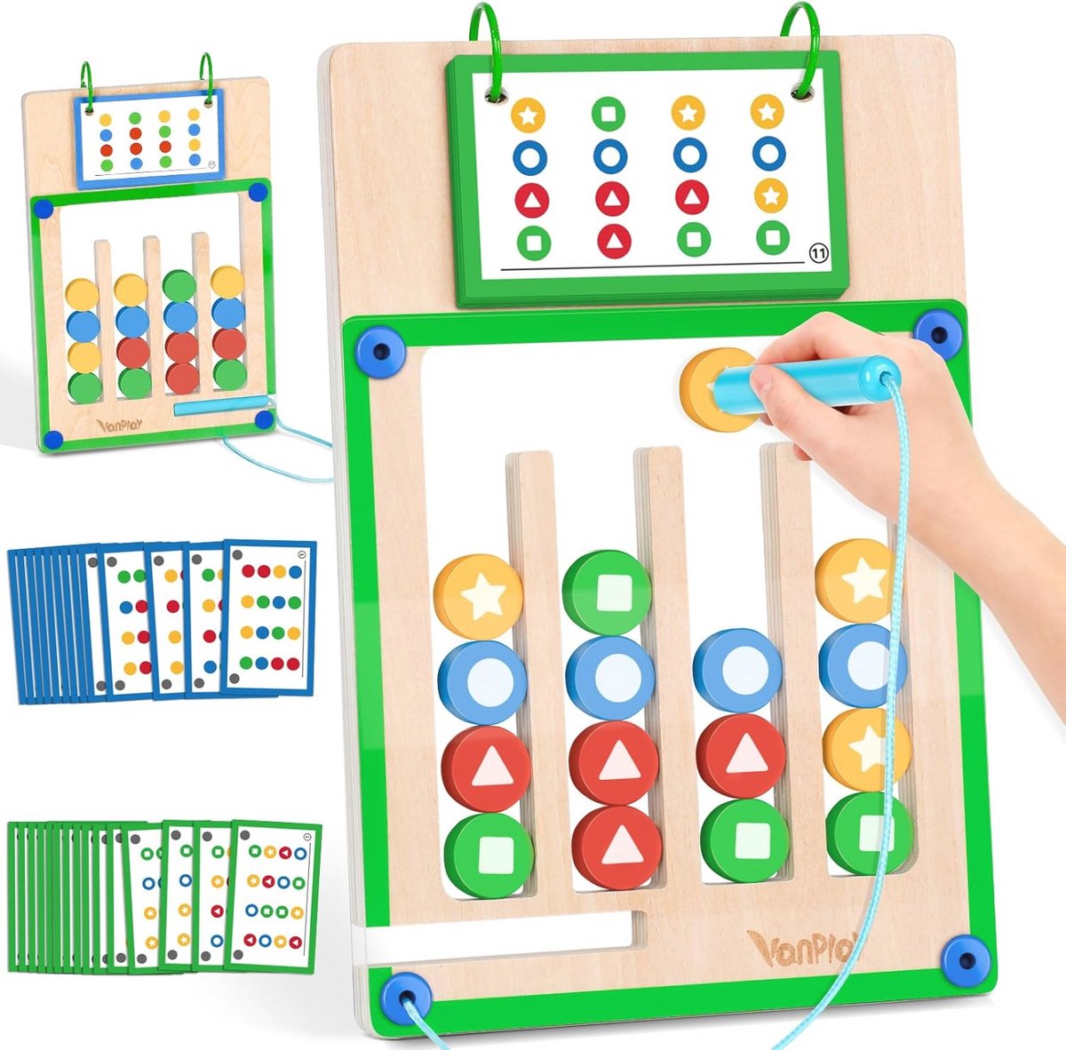 Educatief Magnetisch Labyrint Spel voor Kinderen vanaf 3 Jaar - Houten Speelgoed voor Ontwikkeling en Plezier