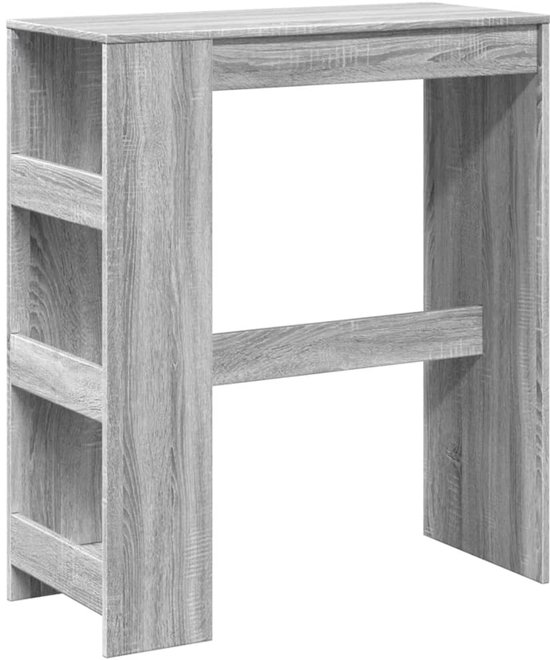 Bartafel met rekken 95x47x103,5 cm hout artisanaal