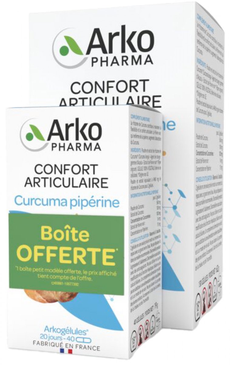 Arkopharma Arkogélules Kurkuma Piperine 130 Capsules + 40 Gratis Capsules