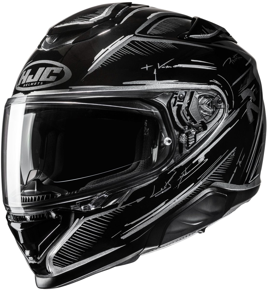 HJC RPHA 71 Teth Zwart Grijs Integraalhelm - Maat XL - Helm