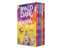 Roald Dahl Magical Gift Set 4 Books Charlie and the Chocolate Factory, James and the Giant Peach, Fantastic Mr Fox, Charlie and the Great Glass Elevator